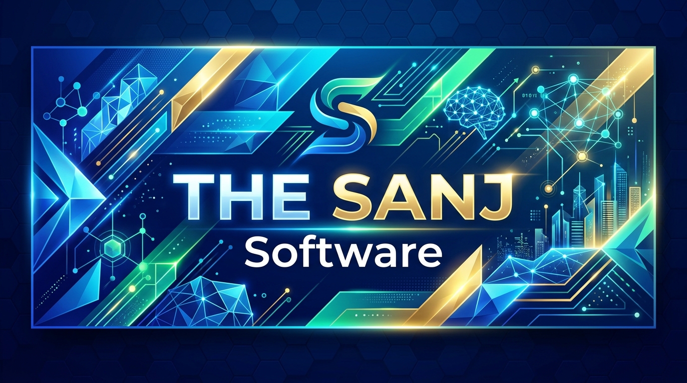THE SANJ - SOFTWARE Big Colorful Banner